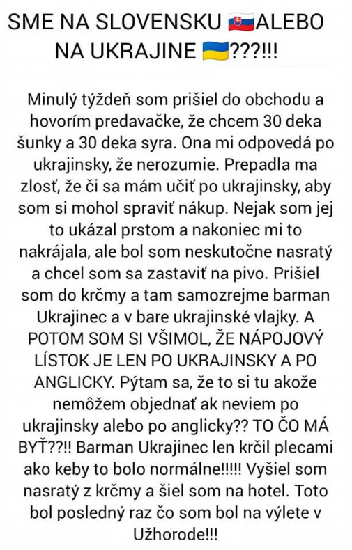 sme na slovensku alebo na ukrajine?