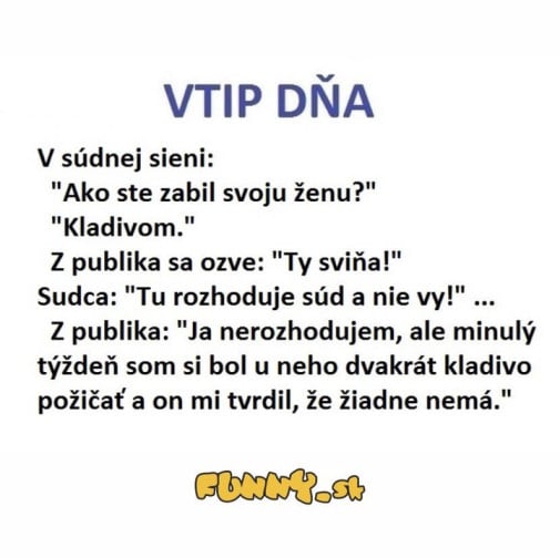 čierny vtip: nerozhodujem