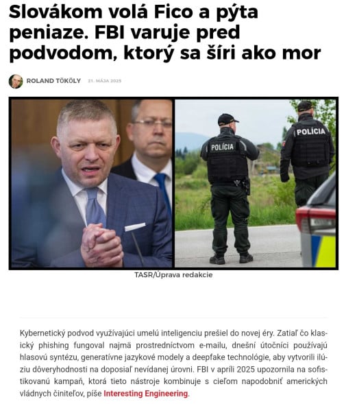pozor na falošného Fica