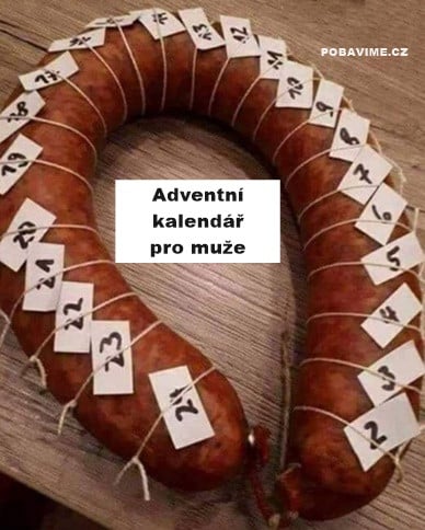 adventný kalendár pre mužov