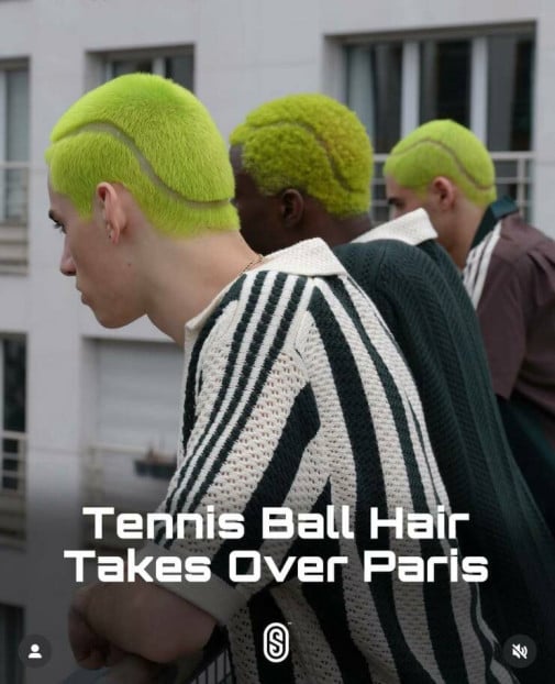 účes tenis