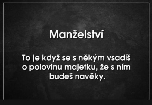 manželství to je když