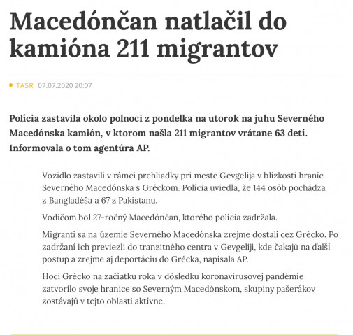 sardinky v kamióne (2020)