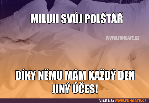 miluji svůj polštář