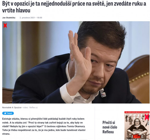být v opozici