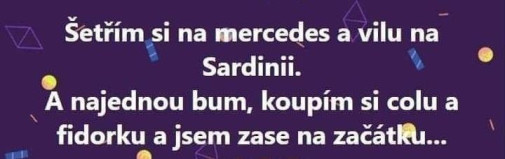 šetřím si