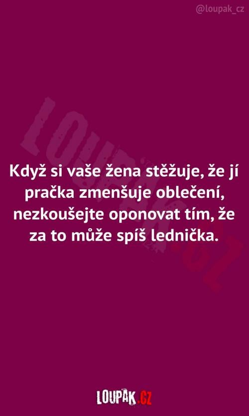 když si žena stěžuje