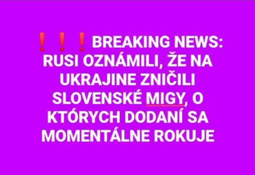 rusi oznámili